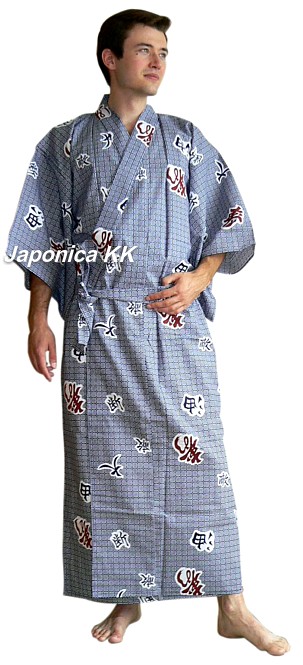 мужской халат кимоно из хлопка, made in Japan