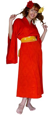 японское винтажное шелковое  кимоно