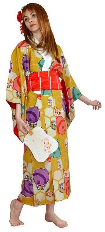винтаж для дома японское кимоно и пояс оби