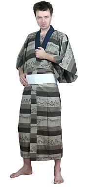 традиционное японское  кимоно, 1930-40-е гг.