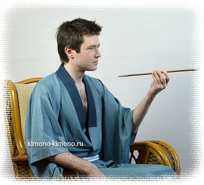 японское шелковое мужское кимоно - эксклюзивная одежда для дома