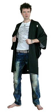 японское мужское хаори, шелк, 1950-е гг.