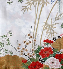 японское кимоно - деталь рисунка ткани, хлопок 100%