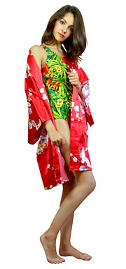 шелковое кимоно-мини
