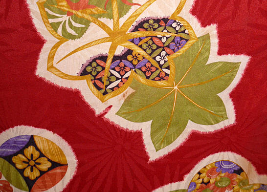 рисунок ткани японского женского хаори