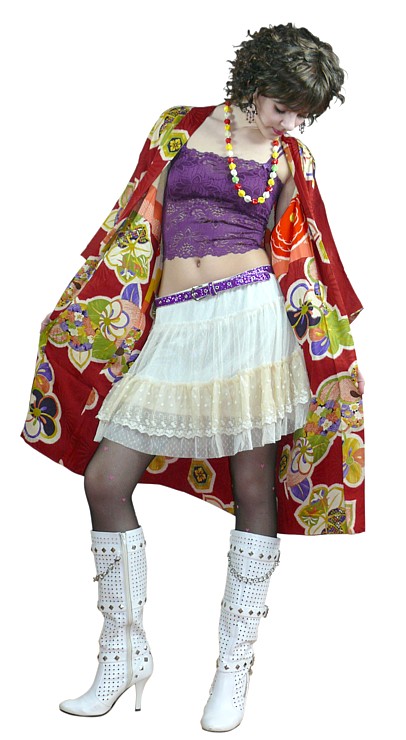 японский стиль: шелковое хаори