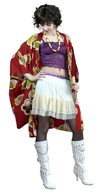 японский стиль: шелковое хаори