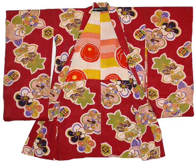 рисунок ткани японского женского хаори