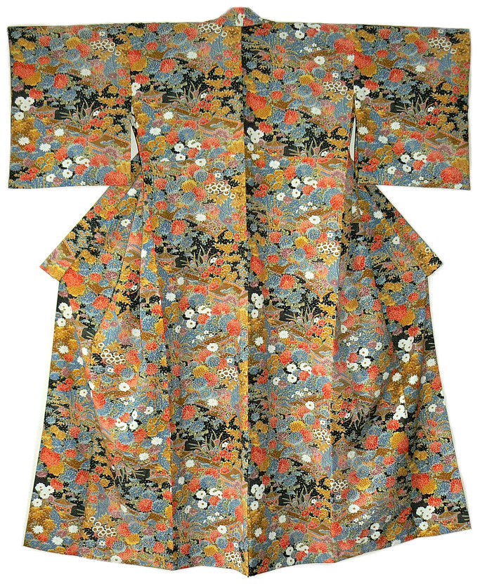 японское традиционное кимоно, винтаж