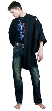 японское старинное шелковое хаори