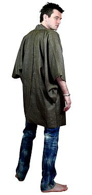 япоснкое традиционное мужское шелковое хаори, антик